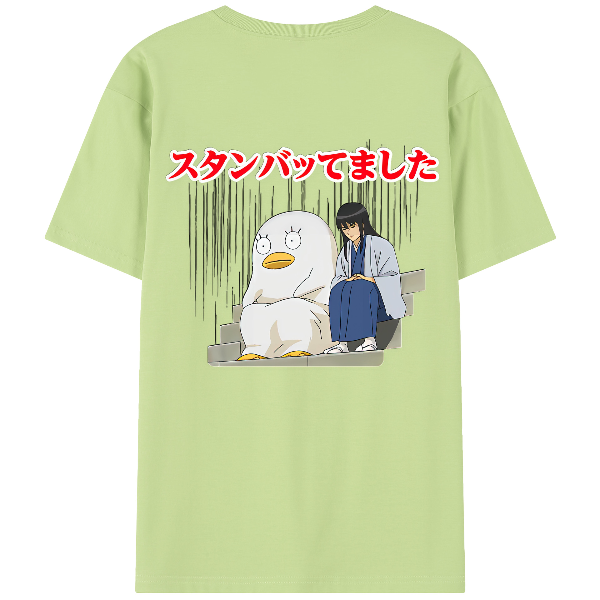 （画像用） ぎんたま 坂田銀時（さかたぎんとき） 神楽 志村新八（しむら しんぱち） GINTAMA Sakata Gintoki Kagura Shimura Shinpachi 綿100％半袖Tシャツ（背面プリント）